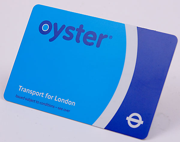 An Oyster Card for the London Underground can be worked into a manicure