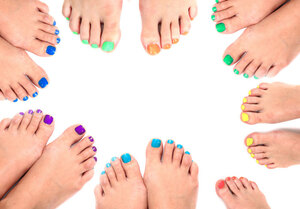 Made in the Shade: Binh's has a huge selection of hues to solve your pedicure blues